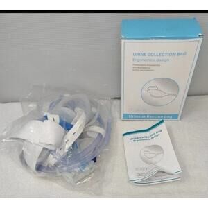 Urine Collection Bag Ergonomic Design - Includes Manual